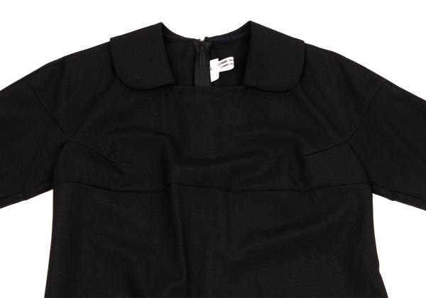 COMME des GARCONS Wool Round Collar Dress Black Size XS