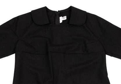 COMME des GARCONS Wool Round Collar Dress Black Size XS