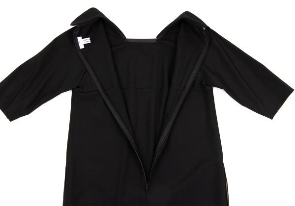 COMME des GARCONS Wool Round Collar Dress Black Size XS