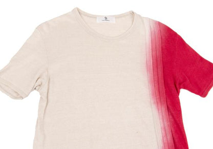 Y's for men Dyed Linen Short Sleeve T-Shirt Beige Size 3
