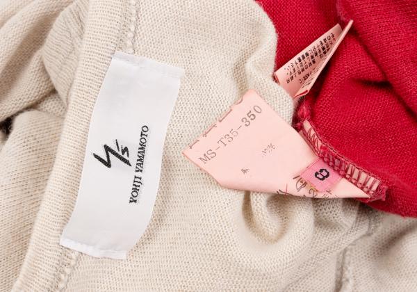 Y's for men Dyed Linen Short Sleeve T-Shirt Beige Size 3