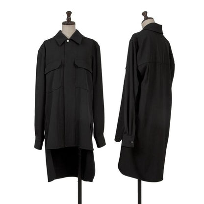 MADISONBLUE Double Flap Pocket Shirt Jacket Black Size 4