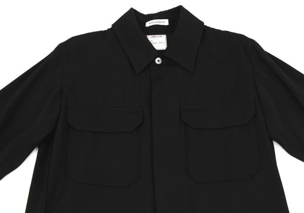MADISONBLUE Double Flap Pocket Shirt Jacket Black Size 4