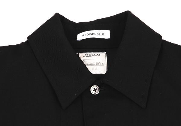 MADISONBLUE Double Flap Pocket Shirt Jacket Black Size 4