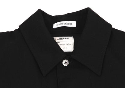 MADISONBLUE Double Flap Pocket Shirt Jacket Black Size 4