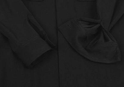 MADISONBLUE Double Flap Pocket Shirt Jacket Black Size 4