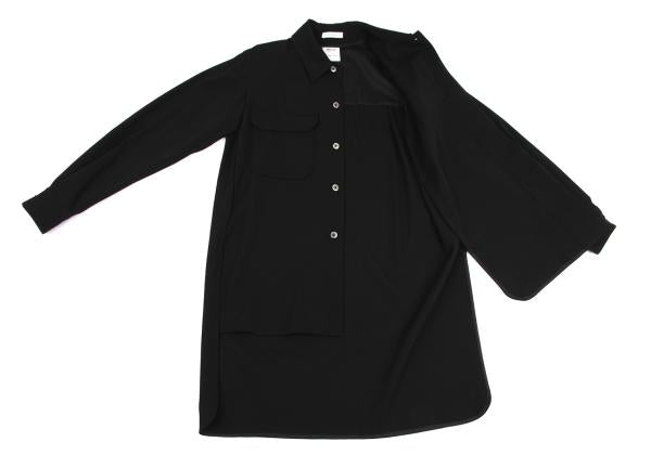 MADISONBLUE Double Flap Pocket Shirt Jacket Black Size 4