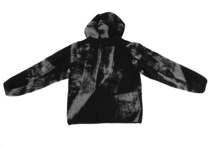 Y-3 23AW Fuzzy Fleece Hooded Jacket Black/Gray Size S