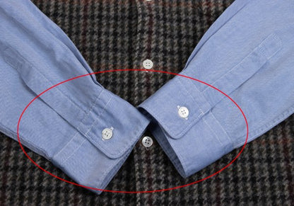COMME des GARCONS HOMME Shrunken Panel Shirt Blue Size SS