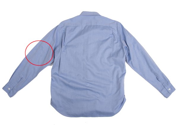 COMME des GARCONS HOMME Shrunken Panel Shirt Blue Size SS