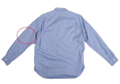 COMME des GARCONS HOMME Shrunken Panel Shirt Blue Size SS