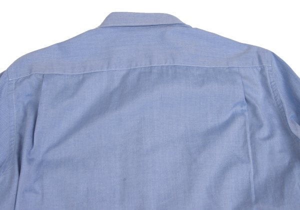 COMME des GARCONS HOMME Shrunken Panel Shirt Blue Size SS