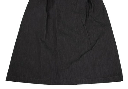 Y's Charcoal Back Slit A-Line Skirt Size S