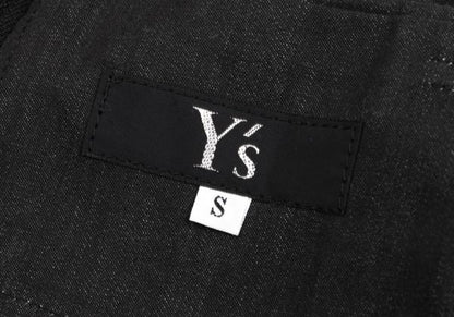 Y's Charcoal Back Slit A-Line Skirt Size S