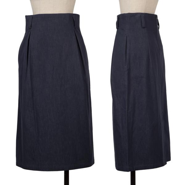 Y's Back Slit A-Line Skirt Indigo Size S
