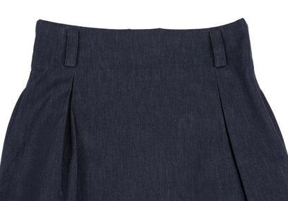 Y's Back Slit A-Line Skirt Indigo Size S