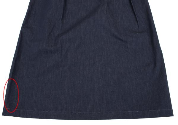 Y's Back Slit A-Line Skirt Indigo Size S