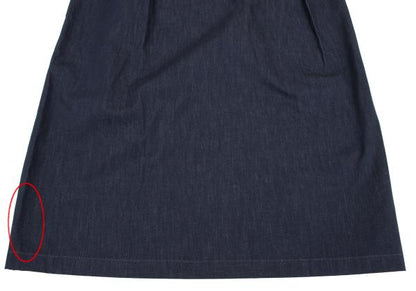 Y's Back Slit A-Line Skirt Indigo Size S