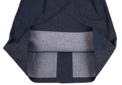 Y's Back Slit A-Line Skirt Indigo Size S