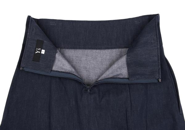 Y's Back Slit A-Line Skirt Indigo Size S