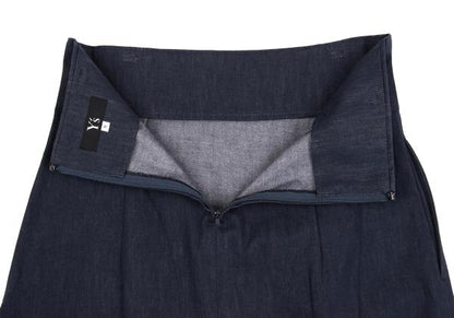 Y's Back Slit A-Line Skirt Indigo Size S