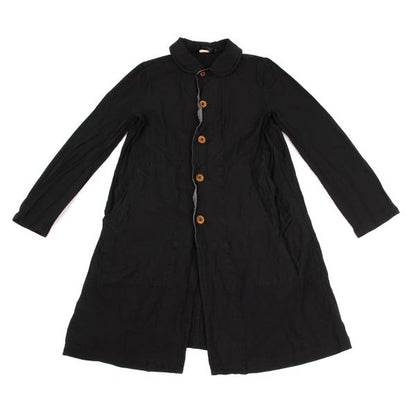 COMME des GARCONS Poly Round Collar Coat Black Size S