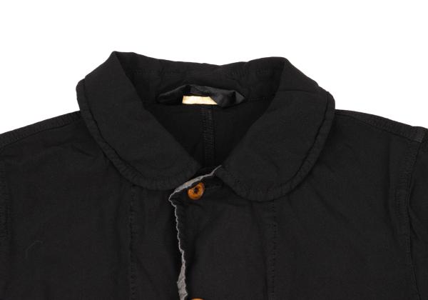 COMME des GARCONS Poly Round Collar Coat Black Size S