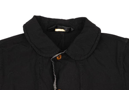 COMME des GARCONS Poly Round Collar Coat Black Size S