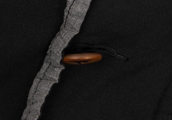 COMME des GARCONS Poly Round Collar Coat Black Size S