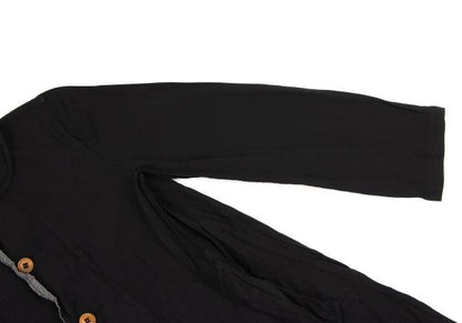 COMME des GARCONS Poly Round Collar Coat Black Size S