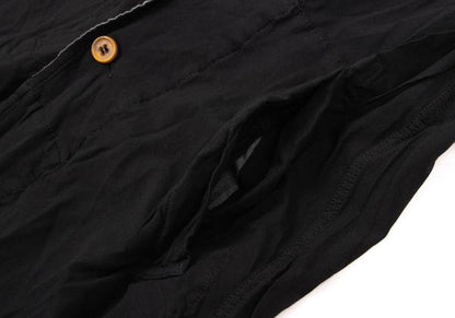 COMME des GARCONS Poly Round Collar Coat Black Size S