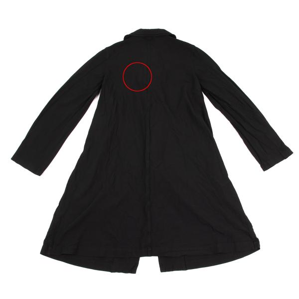 COMME des GARCONS Poly Round Collar Coat Black Size S