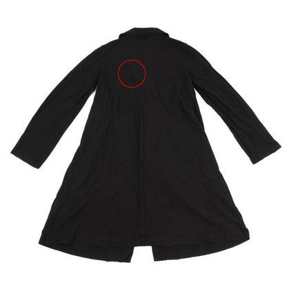 COMME des GARCONS Poly Round Collar Coat Black Size S