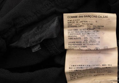 COMME des GARCONS Poly Round Collar Coat Black Size S