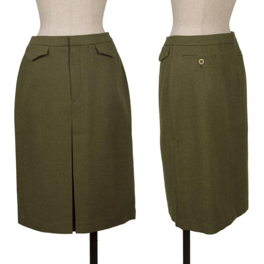 JUNYA WATANABE 98AW Front Flap Trapezoid Skirt Khaki Size S