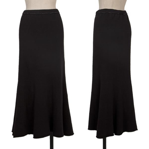 JUNYA WATANABE Garment Dyed Wool Nylon Skirt Navy Size M