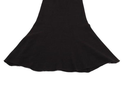 JUNYA WATANABE Garment Dyed Wool Nylon Skirt Navy Size M