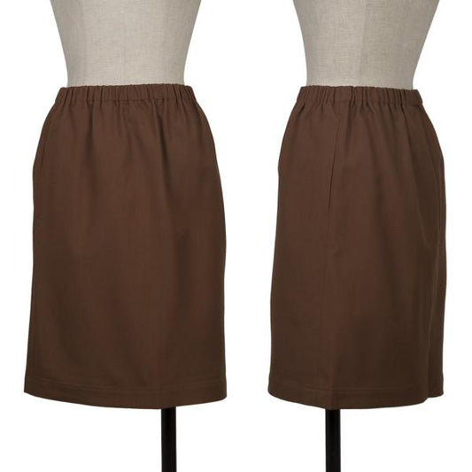 COMME des GARCONS Brown Wool Elastic Waist Skirt Size M