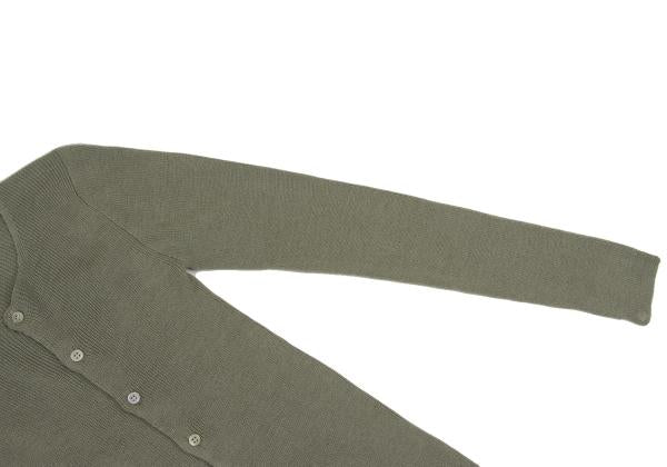 COMME des GARCONS Wool No-Collar Knit Moss Green Size M