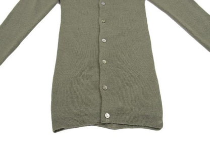 COMME des GARCONS Wool No-Collar Knit Moss Green Size M