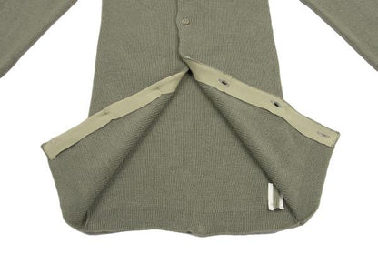 COMME des GARCONS Wool No-Collar Knit Moss Green Size M