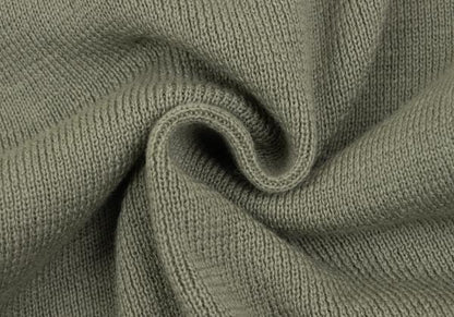 COMME des GARCONS Wool No-Collar Knit Moss Green Size M