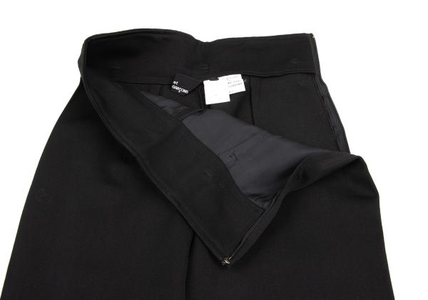 COMME des GARCONS Tricot Wool Hem Slit Pants Black Size M