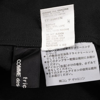 COMME des GARCONS Tricot Wool Hem Slit Pants Black Size M
