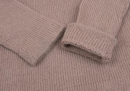 COMME des GARCONS HOMME PLUS Wool Blend Pink Beige Sweater Size M