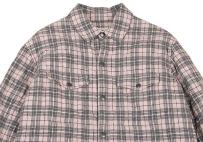Papas Quilted Check Padded Jacket Gray Size L
