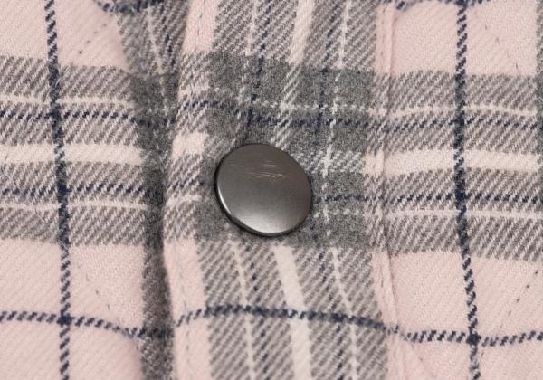 Papas Quilted Check Padded Jacket Gray Size L