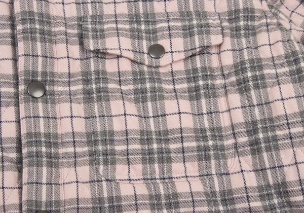 Papas Quilted Check Padded Jacket Gray Size L