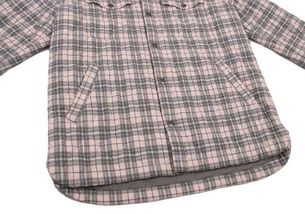 Papas Quilted Check Padded Jacket Gray Size L