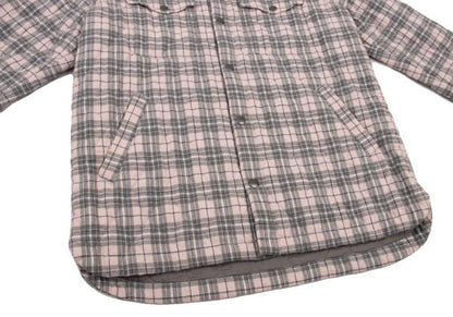 Papas Quilted Check Padded Jacket Gray Size L